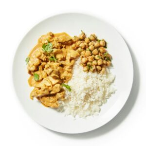 Chicken Tikka Masala and Roasted Chickpea Daal