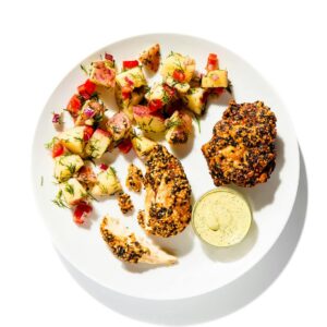 Sesame-Crusted Fried Chicken